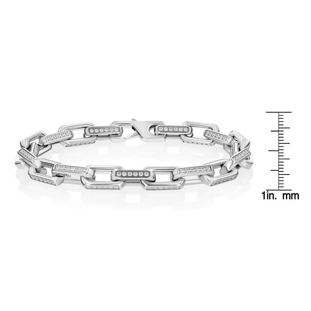 Mens Paperclip Bracelet in Stainless Steel - Samsclub.com