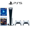 thumbnail image 1 of PlayStation 5 Bundle with PS5 Console, Bonus PS5 DualSense controller, PS5 Spiderman Ultimate Edition, and 1 month of PlayStation NOW, 1 of 2