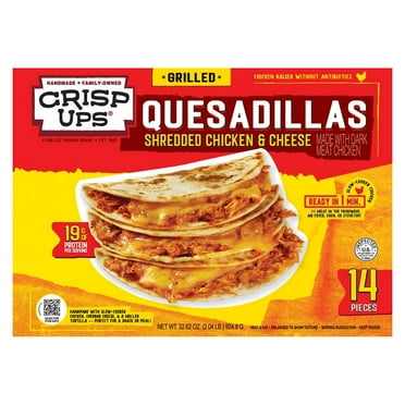 CrispUps Grilled Chicken Quesadillas, Frozen, 2.33 oz., 14 ct.