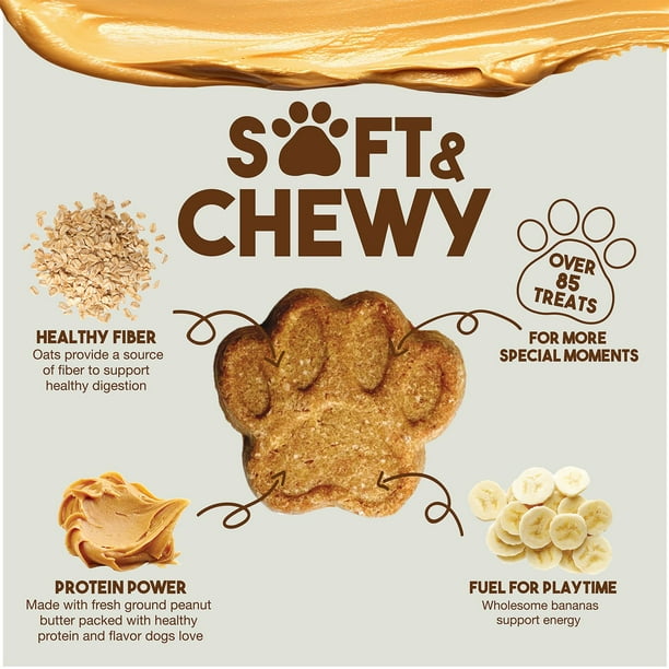 Member's Mark Peanut Butter Banana Soft Chewy Dog Treats,