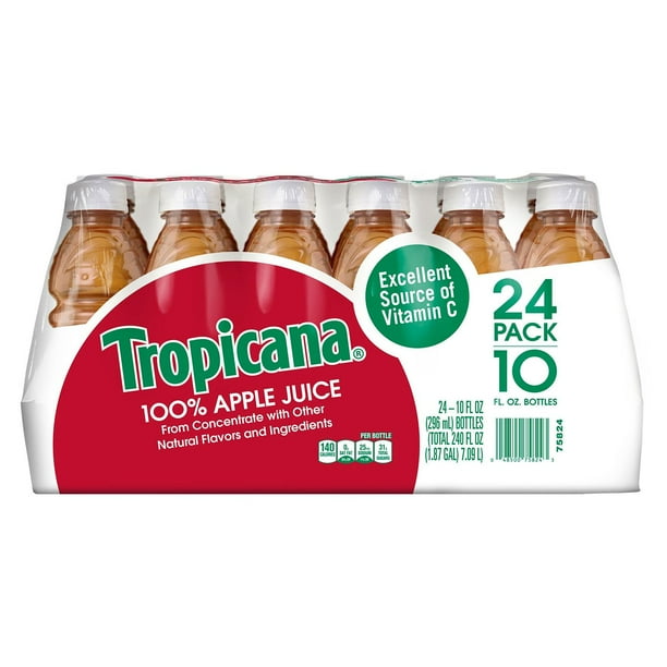 Tropicana 100% Apple Juice 10 fl. oz., 24 pk. - Samsclub.com