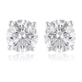 thumbnail image 1 of Lab Created Round Cut Diamond Stud Earrings, 1 of 8