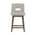 thumbnail image 12 of HH2 Home Upholstered Key Back Wood Adjustable Height Swivel Bar Stool, 12 of 19