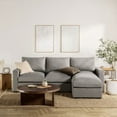 thumbnail image 1 of ZINUS Night Therapy Upholstered Reversible Chaise Sectional Sofa, 1 of 11
