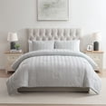 thumbnail image 1 of VCNY Home Herringbone 3-Piece Microfiber Comforter Set, Assorted Sizes, 1 of 5