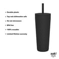thumbnail image 3 of Zak Designs Cora 24 oz. Insulated Tumbler with Straw, 2 Pack (Assorted Colors), 3 of 6