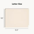 thumbnail image 2 of Smead Reinforced Straight End Tab Two Fastener Heavyweight File Folder, Manila Letter, 50ct., 2 of 7