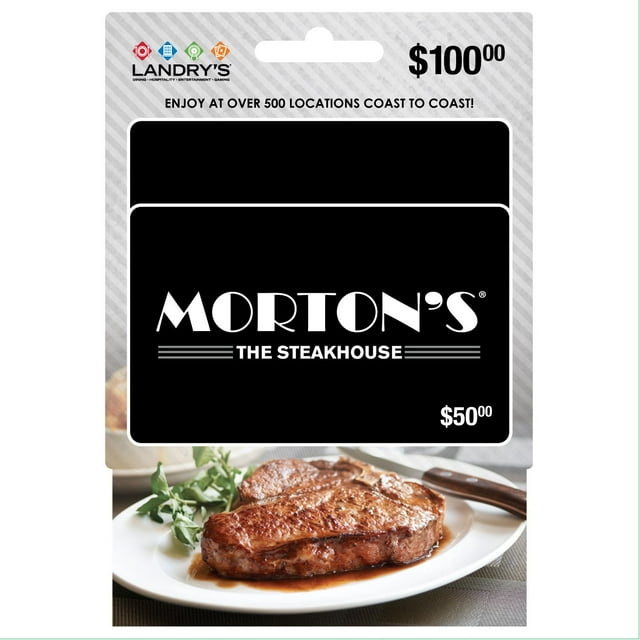Morton's $100 Gift Card Multi-Pack, 2 x $50