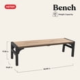 thumbnail image 3 of Keter Porto Resin Outdoor Picnic Table Furniture Set, 3pc, 3 of 16