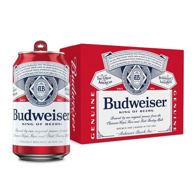 Budweiser Lager Beer, 12 fl. oz. can, 12 pk.