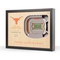 thumbnail image 1 of YouTheFan Texas Longhorns 25-Layer Football Stadium View 3D Wall Art, 1 of 5