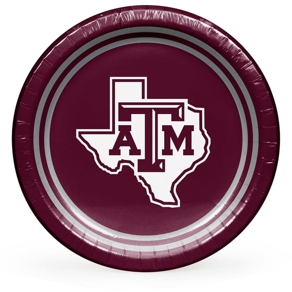 Collegiate Round Paper Plates, 10", 85 ct., Choose Your Team
