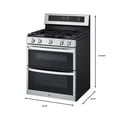 thumbnail image 5 of LG 6.9 cu. ft. Gas Double Oven Freestanding Range with ProBake Convection, 5 of 12
