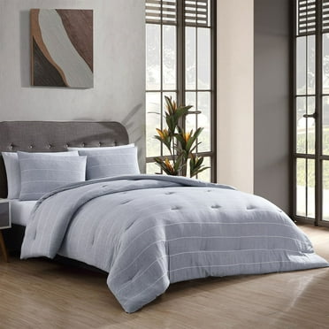 Social Standard Recycled Polyester Stripe Comforter Set