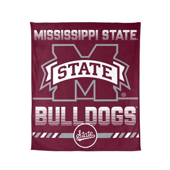 Logo Brands Mississippi State Bulldogs 60"x70" Super Plush Blanket