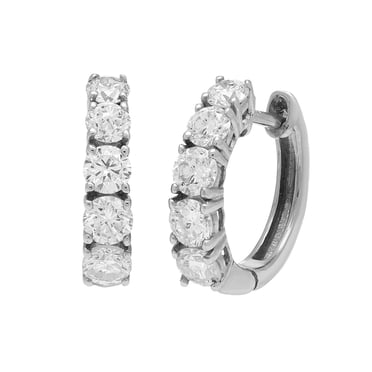 1.00 CT.T.W. Lab Created Diamond Huggie Earring in 14K Gold