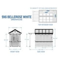 thumbnail image 13 of Backyard Discovery 9' x 6' Traditional Cedar Greenhouse in White - DIY, 13 of 15