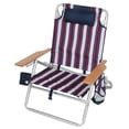 thumbnail image 3 of Member's Mark 5 Position Beach Chair with Wooden Armrest, 3 of 14