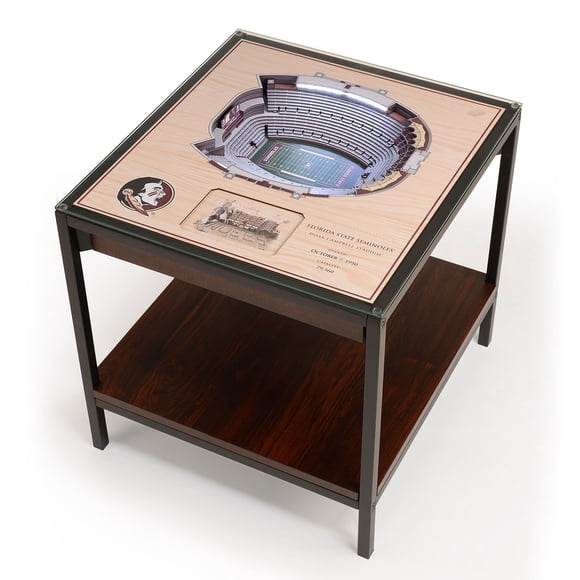 YouTheFan Florida State Seminoles Lighted Stadium End Table