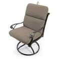 thumbnail image 3 of Sunbrella 22" x 45"  Solid Rectangular Knife Edge Outdoor Chair Cushion with Ties and Hanger Loop, 3 of 6