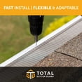 thumbnail image 9 of Total Gutter Guard Stainless Steel Micro-Mesh Gutter Guard Kit, 5" and Smaller, 9 of 9