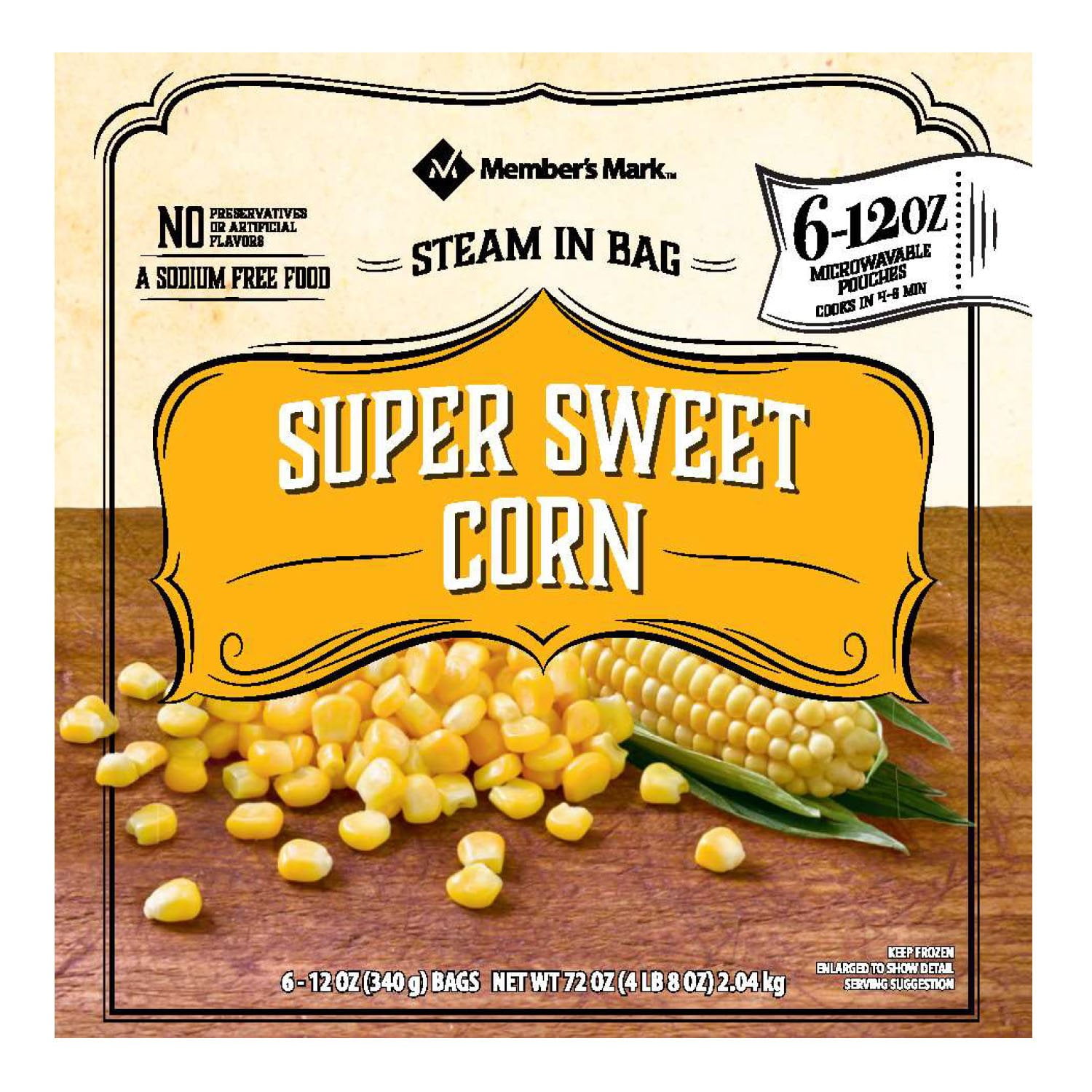 Member's Mark Super Sweet Cut Corn (12 oz. pouches, 6 ct.) - Samsclub.com