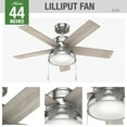thumbnail image 4 of Hunter 44" Lilliput Ceiling Fan with Light Kit and Pull Chain, 4 of 14