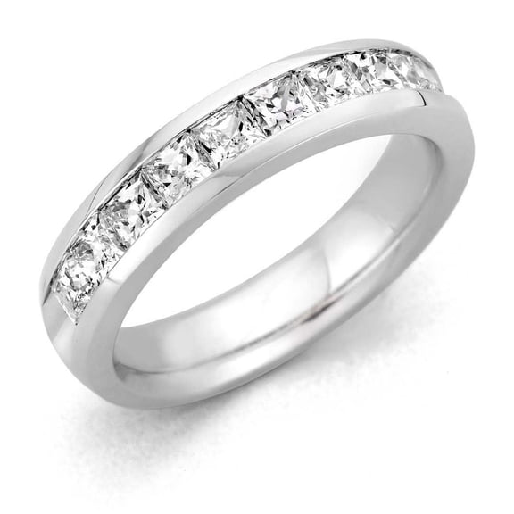 0.96 CT. T.W. Princess Cut Eternity Diamond Band in 14K Gold