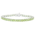 thumbnail image 1 of Princess Cut Gemstone Tennis Bracelet in Sterling Silver, 1 of 4