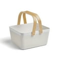 thumbnail image 1 of Member's Mark Basket with Wood Handles, Set of 2, 1 of 5