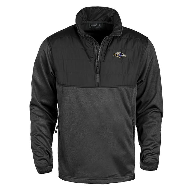 Baltimore Ravens Adult Quarter-Zip Pullover Jacket