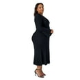thumbnail image 3 of Edited by Hunter McGrady Women's Flare Midi Sweater Dress, 3 of 11