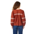 thumbnail image 4 of BILA Women's Printed Pintuck Long Sleeve Cotton Top, 4 of 9