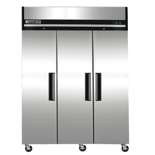 Maxx Cold X-Series 81", 72 cu. ft., Triple Door Commercial Reach-In Refrigerator