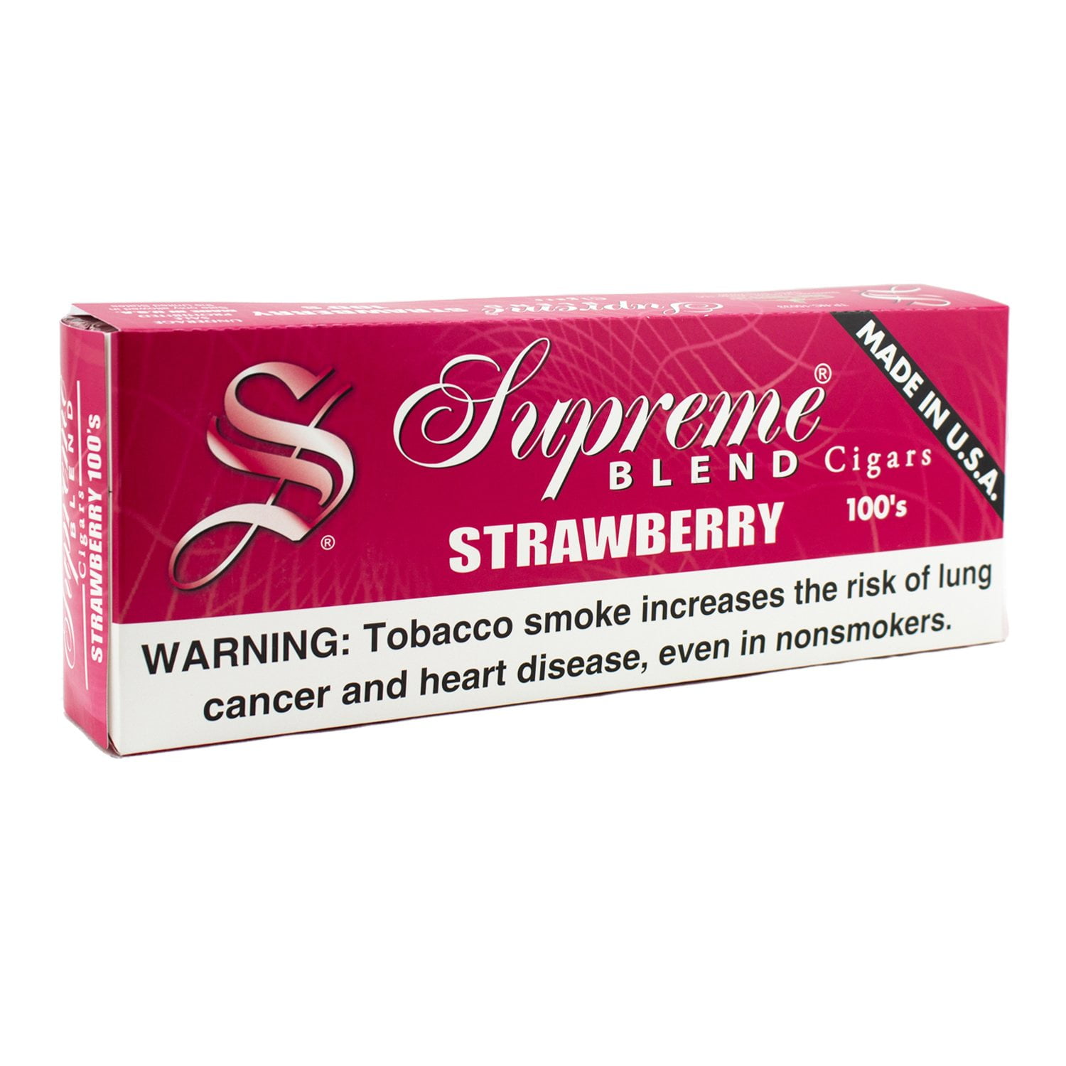 SUPREME BLEND CIGARS STRAWBERRY 100SP 10CT