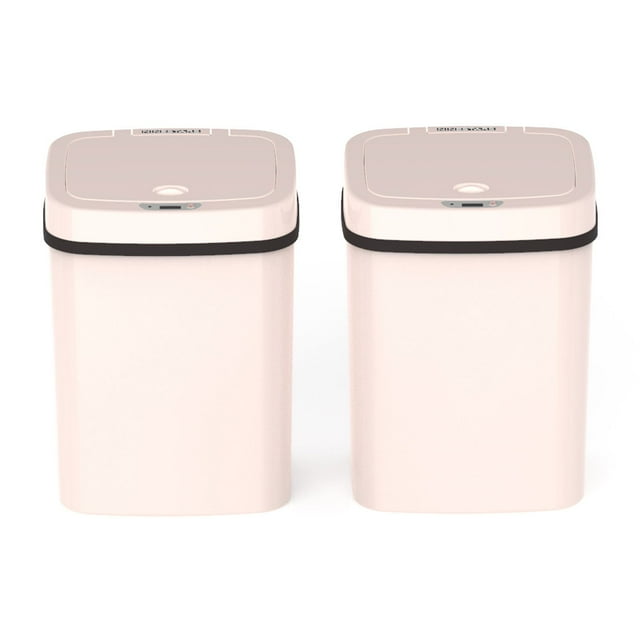 Nine Stars 3.2-Gallon Motion Sensor Trash Can, Assorted Colors 2-Pack