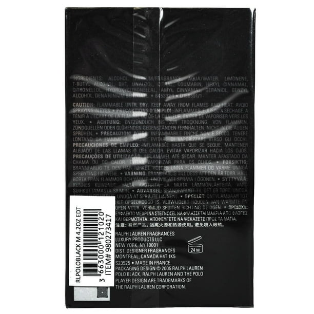Ralph Lauren Polo Black Eau de Toilette, fl oz