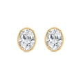 thumbnail image 1 of Lab Created Fancy Cut Diamond Stud Earrings in 14K Gold, 1 of 6