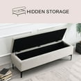 thumbnail image 3 of Regina Upholstered Storage Bench, Assorted Sizes And Colors, 3 of 10