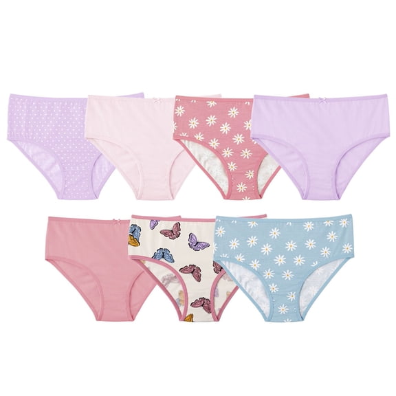 Member's Mark Girls 7-Pack Organic Cotton Brief