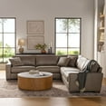 thumbnail image 1 of Member's Mark Harrison Leather Sectional, 1 of 9