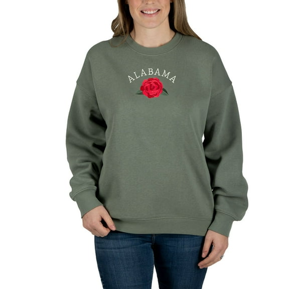 State of Mine Women's Embroidered Flora State Sweatshirt