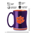 thumbnail image 3 of Logo Brands Clemson Tigers 14oz Relief Mug Set, 3 of 5