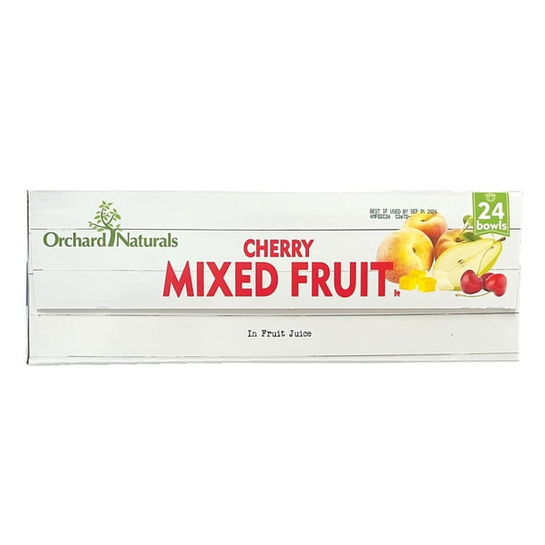Orchard Natural Cherry Mixed Fruit in Fruit Juice 4 oz., 24 ct
