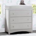 thumbnail image 2 of Delta Children Perry 3 Drawer Dresser with Changing Top and Interlocking Drawers, Choose Color, 2 of 14