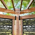 thumbnail image 2 of Backyard Discovery Verona Cedar Cabana Pergola  Light Brown, 2 of 9