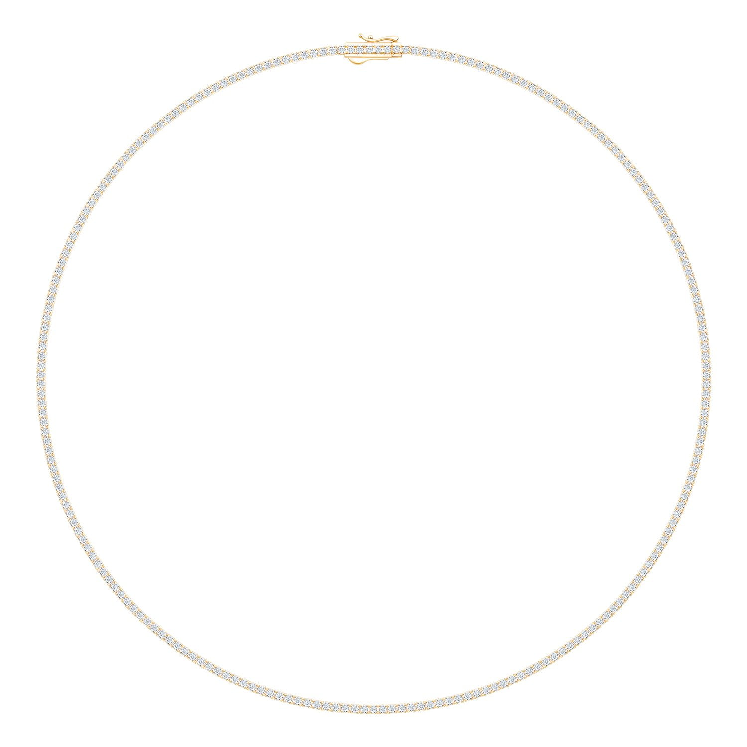 nao様♡14kgf Michael M | Mixed Shape Bezel Tennis Neklace | 14K Yellow Gold