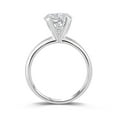 thumbnail image 4 of Lab Created Pear Cut Solitaire Diamond Ring In 18K Gold, 4 of 8