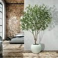 thumbnail image 4 of Artificial 7' Premium Eucalyptus Tree in Oversized Pot, 4 of 5