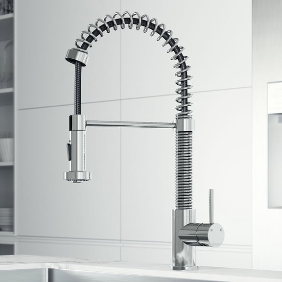 VIGO Pull-Out Spray Kitchen Faucet, Chrome Finish